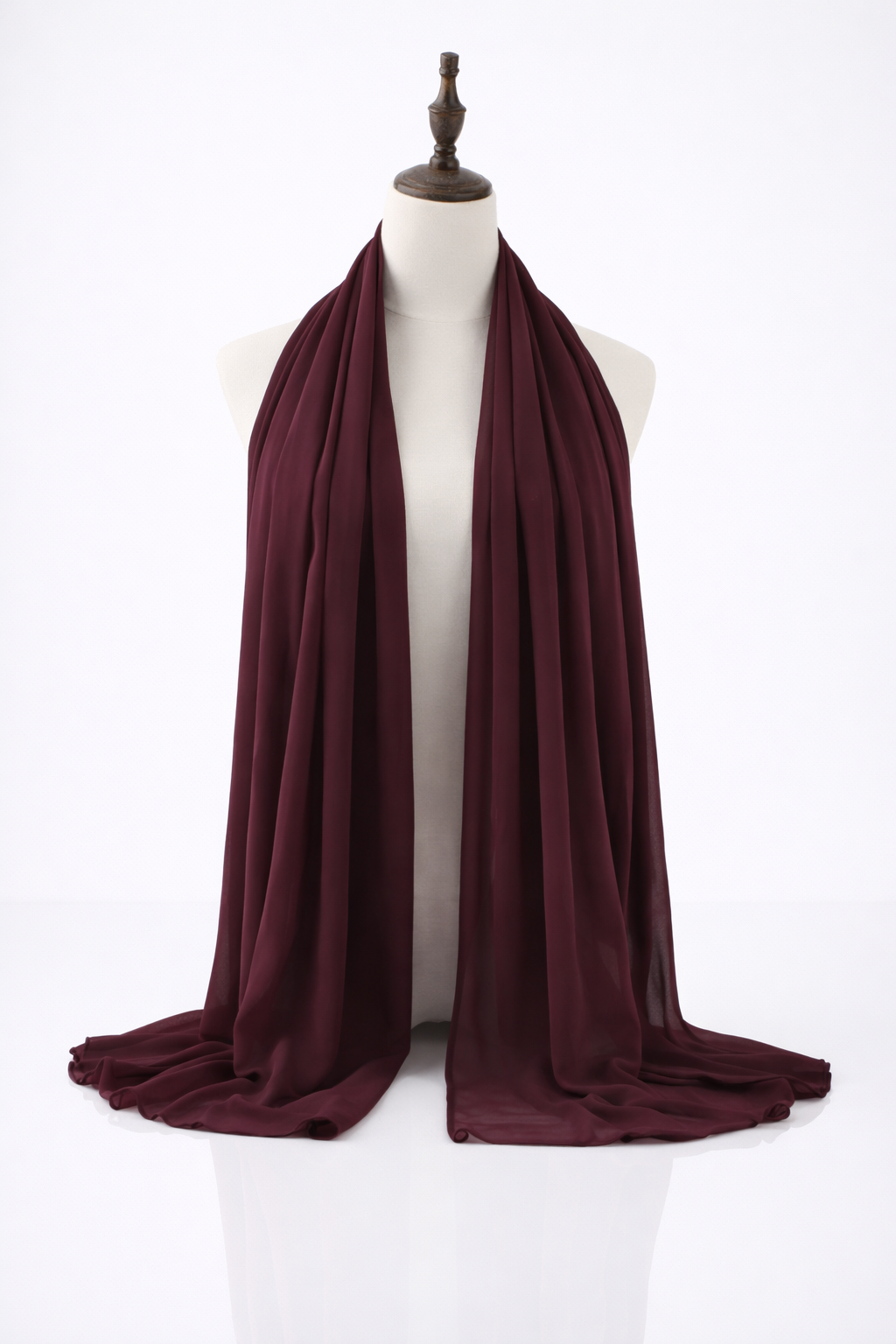 Burgundy / Wine Red Chiffon Hijabs