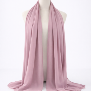 Dusty Pink Chiffon Hijabs