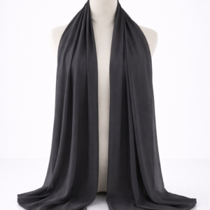 Charcoal Grey chiffon hijab