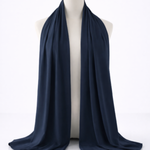 Deep Navy Chiffon Hijab