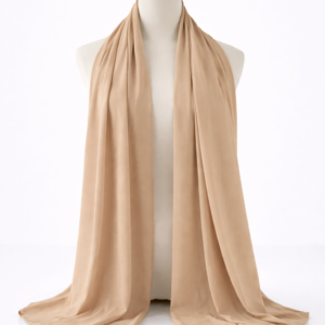 Elegantly-draped-beige-hijab-on-mannequin