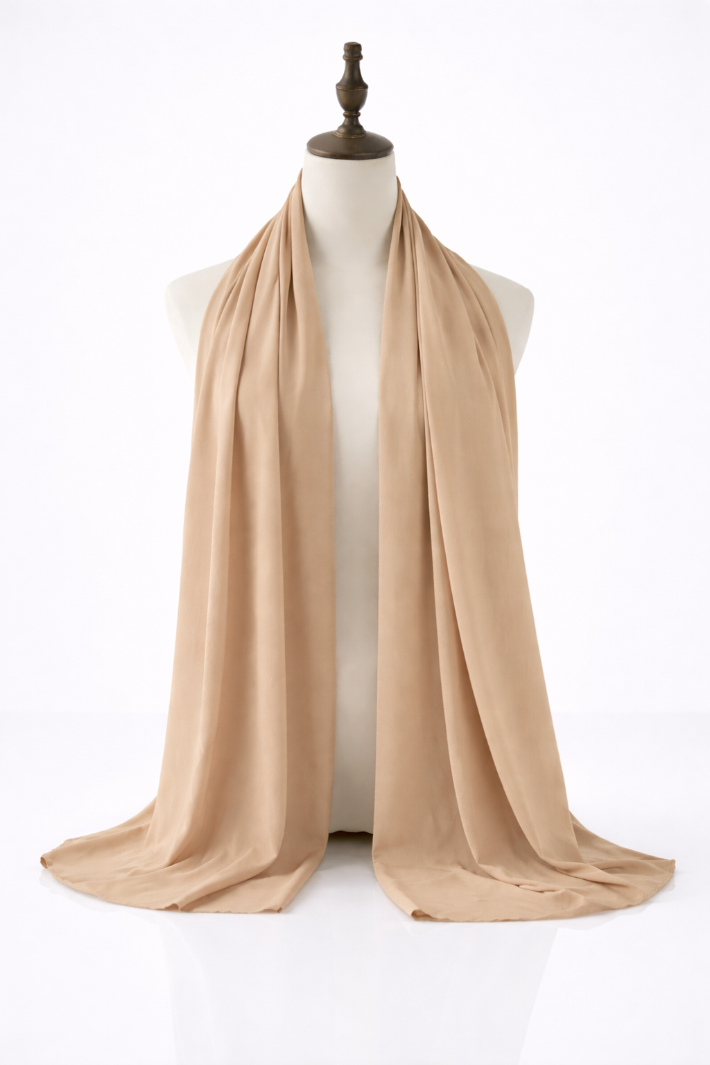 Soft Beige Chiffon Hijab