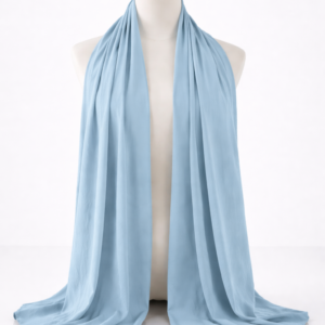 Minimalist-mannequin-with-blue-draped-fabric