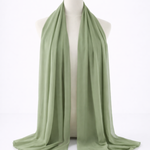 Sage Green chiffon hijab