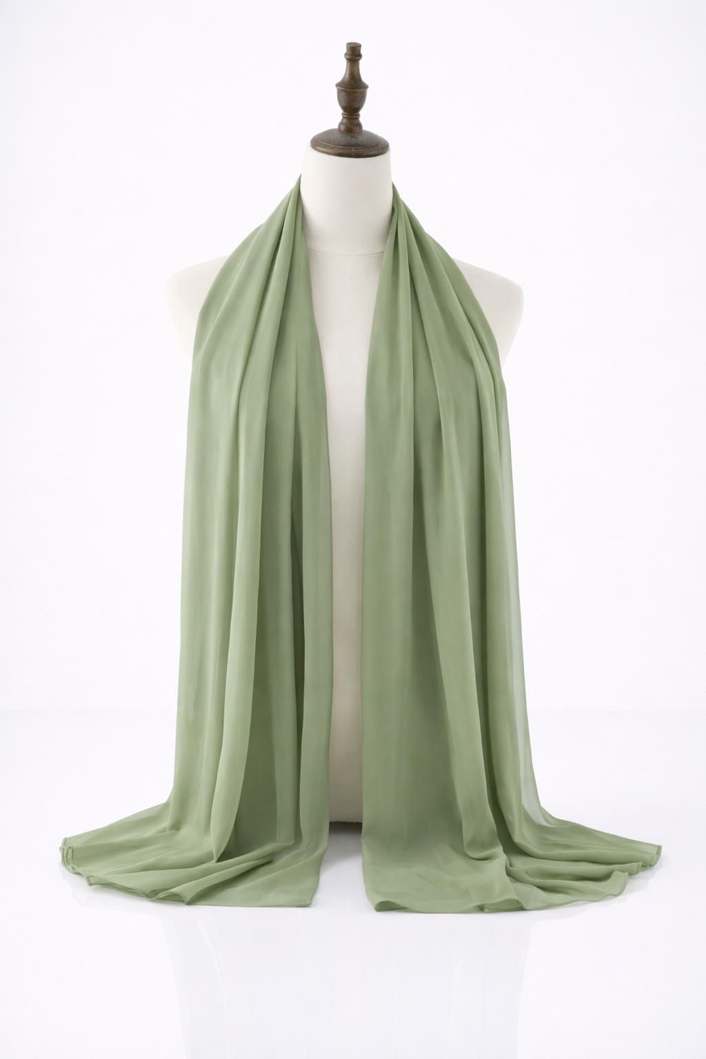 Sage Green chiffon hijab