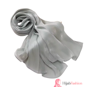 Chiffon Silk Scarves - Silver Grey