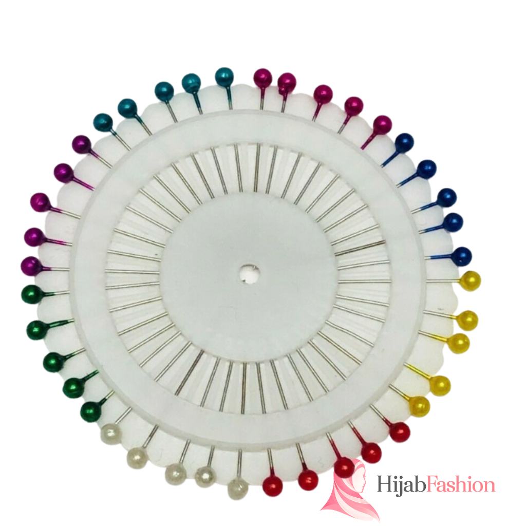 Ball Head Hijab Pins – Multicolour Wheel