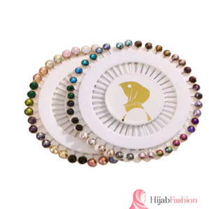 Crystal Rhinestone Hijab Pins - Multicolour Wheel
