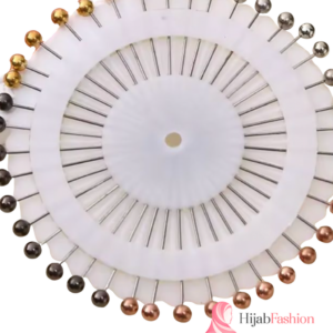 Metallic Ball Hijab Pins - Gold Silver Rose Gold Set
