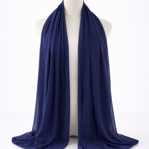 navy chiffon hijab